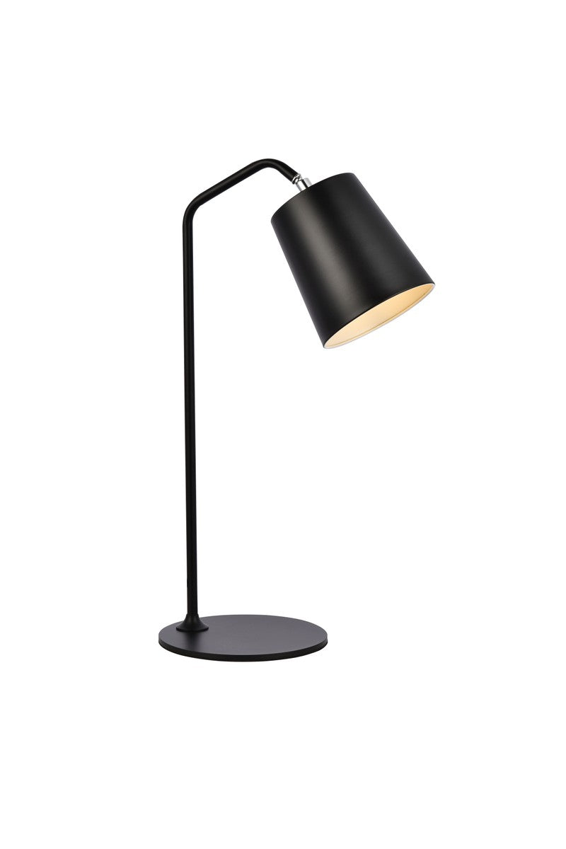 Elegant Lighting LD2366BK One Light Table Lamp, Black