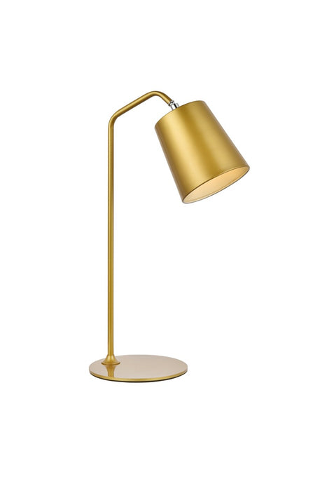 Elegant Lighting LD2366BR One Light Table Lamp, Brass