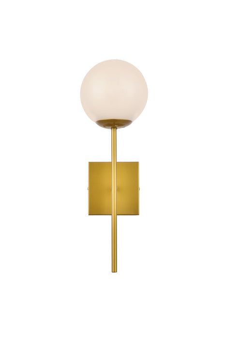 Elegant Lighting LD2360BR One Light Wall Sconce, Brass