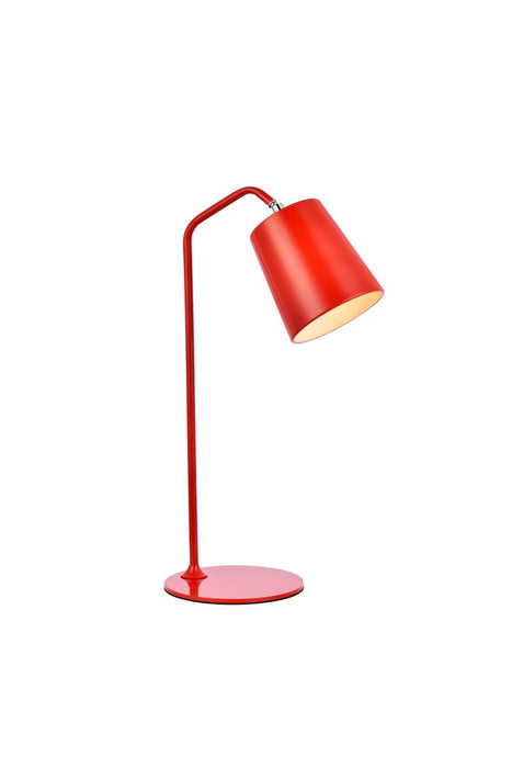 Elegant Lighting LD2366RED One Light Table Lamp, Red