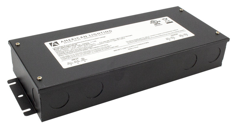 American Lighting ADPT-DRJ-192-24 Class 2 Dimmable, Low-Profile, Constant Voltage Driver, Black
