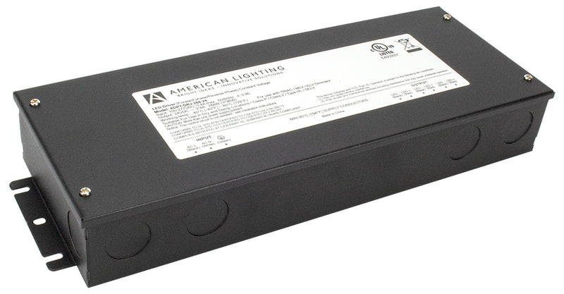 American Lighting ADPT-DRJ-288-24 Class 2 Dimmable, Low-Profile, Constant Voltage Driver, Black