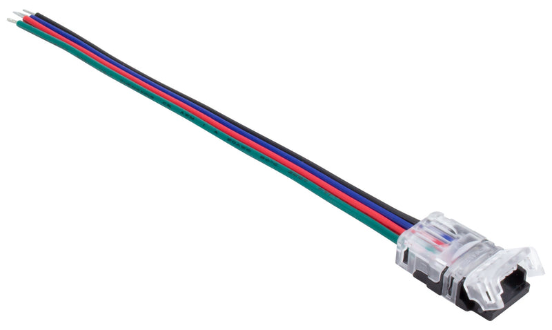 American Lighting TL-4PWR-HD 4Pin Heavy Duty Snap Connector With Cable, White/Clear