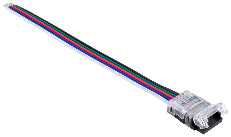 American Lighting TL-5PWR-HD 5Pin Heavy Snap Connector With Conkit, White/Clear