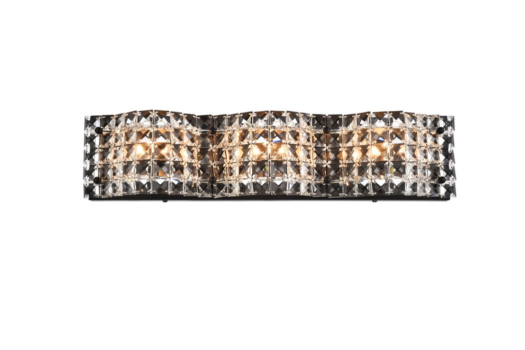 Elegant Lighting LD7001W21BK Three Light Bath, Black
