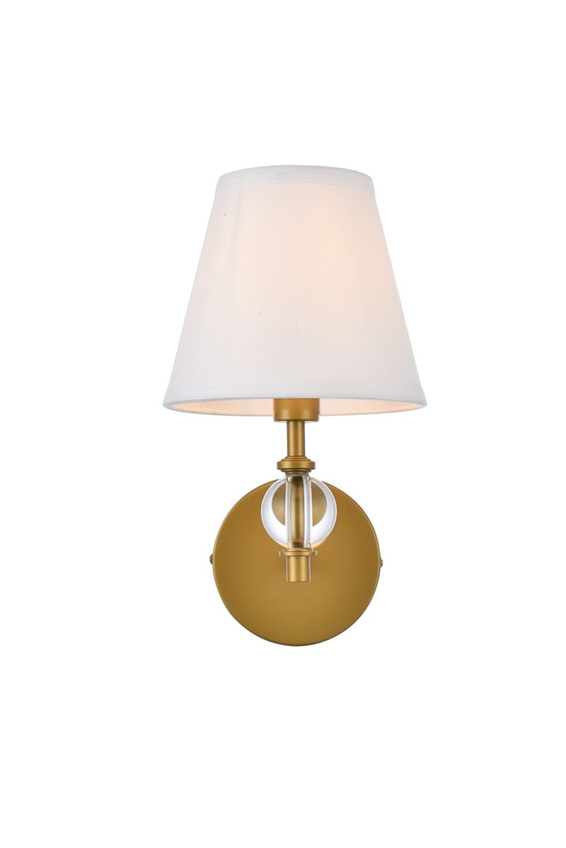 Elegant Lighting LD7021W6BR One Light Bath, Brass