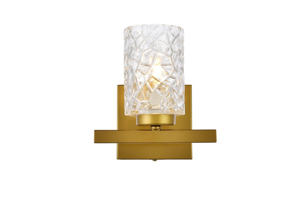 Elegant Lighting LD7025W7BR One Light Bath, Brass