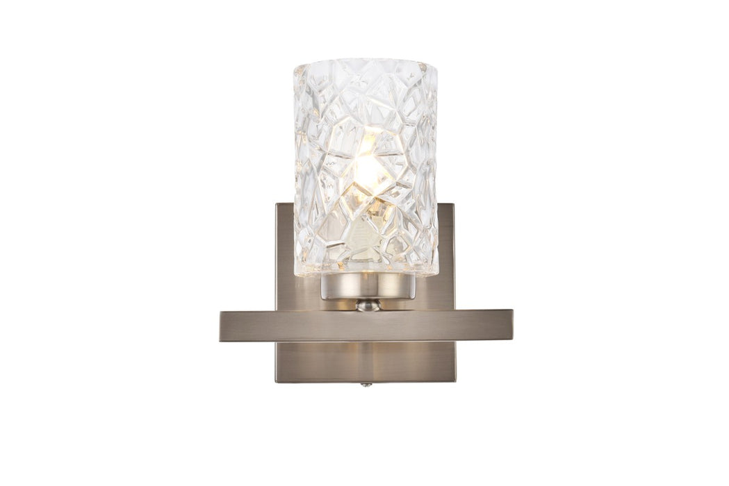 Elegant Lighting LD7025W7SN One Light Bath, Satin Nickel