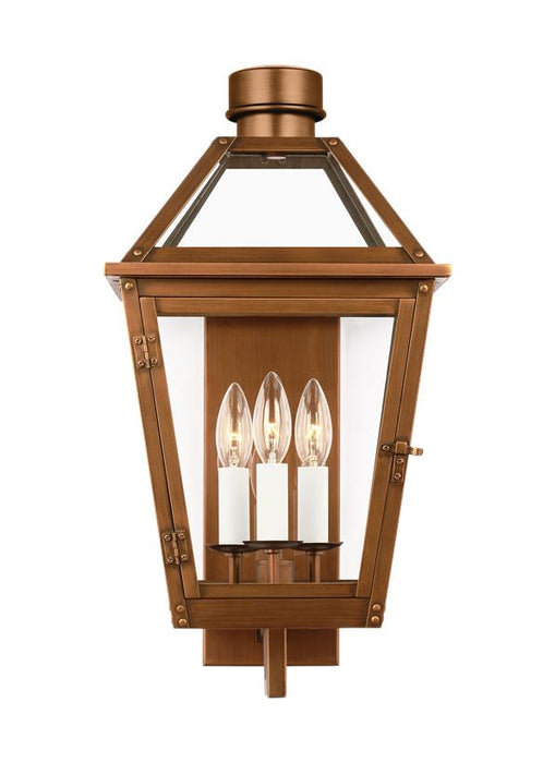Visual Comfort Studio CO1383NCP Three Light Wall Lantern, Natural Copper