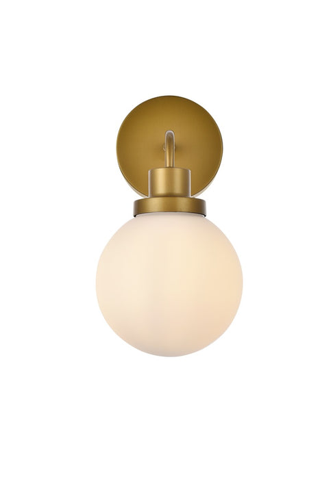 Elegant Lighting LD7030W8BR One Light Bath, Brass