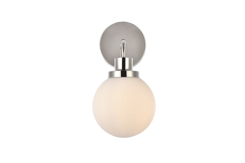 Elegant Lighting LD7030W8PN One Light Bath, Polished Nickel