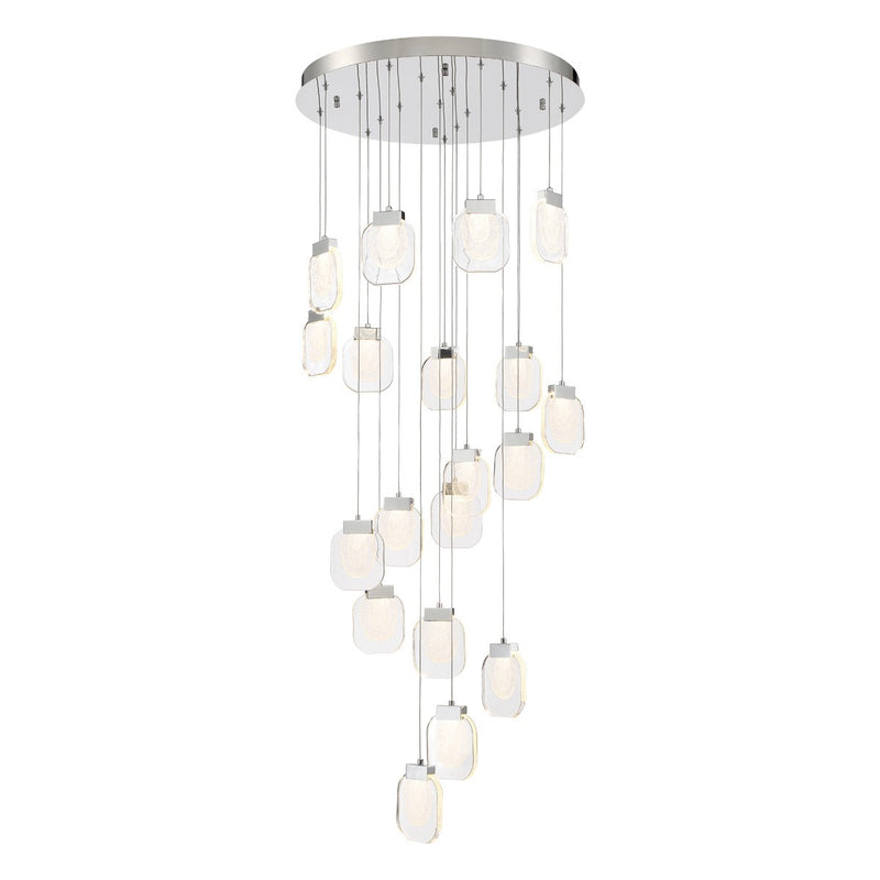 Eurofase 37192-023 LED Chandelier, Chrome