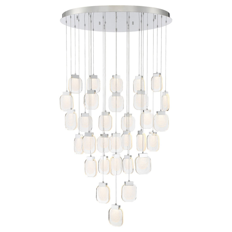Eurofase 37193-020 LED Chandelier, Chrome
