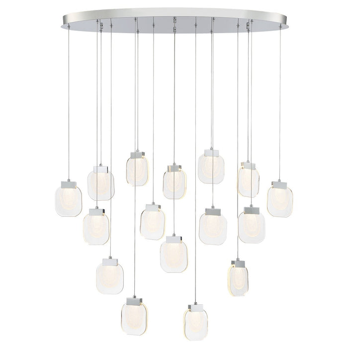 Eurofase 37194-027 LED Chandelier, Chrome