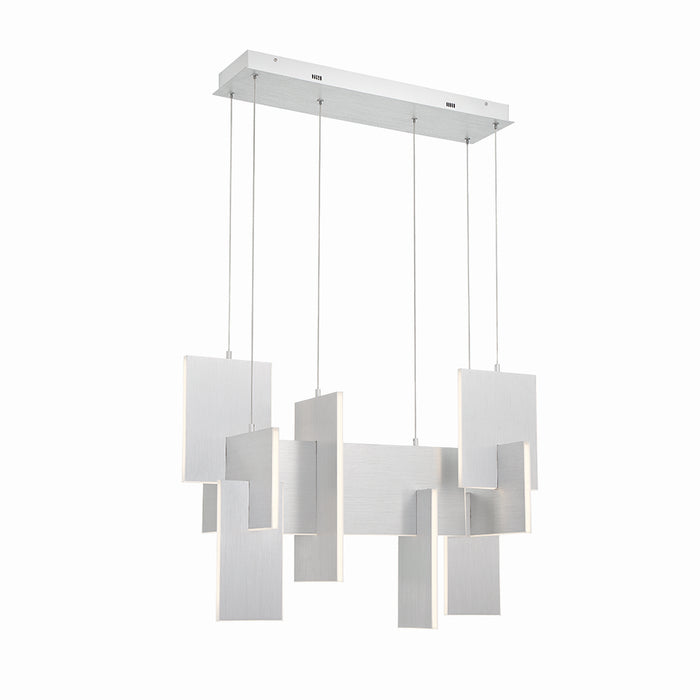 Eurofase 37345-036 LED Chandelier, Silver