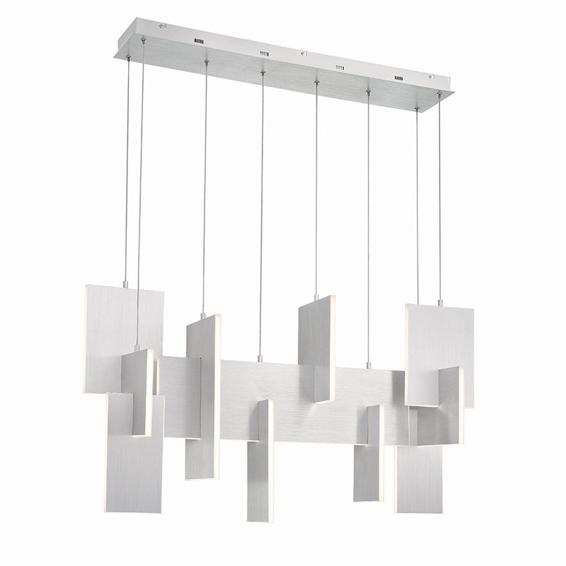 Eurofase 38044-030 LED Chandelier, Silver