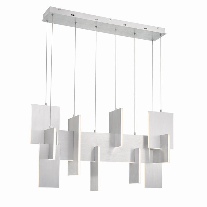 Eurofase 38044-030 LED Chandelier, Silver