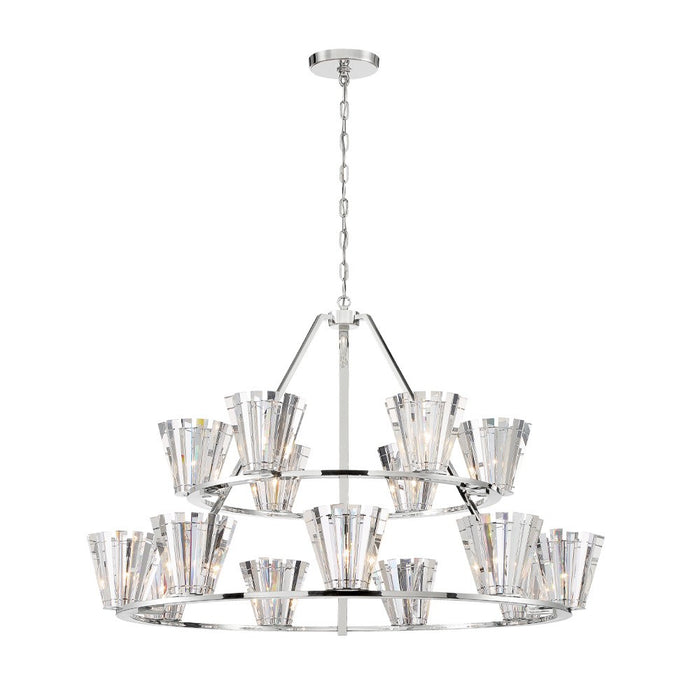 Eurofase 38869-013 15 Light Chandelier, Chrome