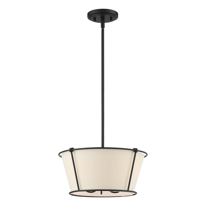 Eurofase 39044-013 Three Light Semi Flush Mount, Matte Black