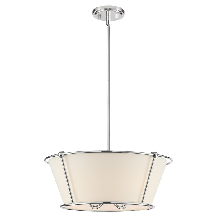 Eurofase 39045-021 Four Light Semi Flush Mount, Polished Nickel