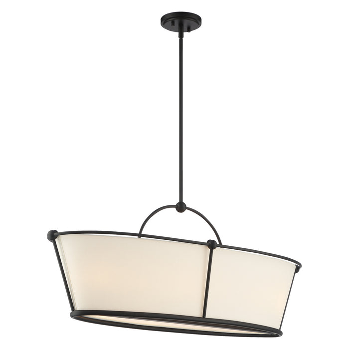 Eurofase 39046-017 Six Light Island Pendant, Matter Black