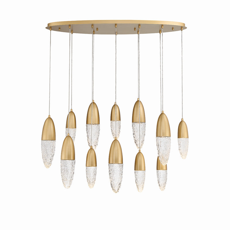 Eurofase 43861-035 12 Light Chandelier, Gold