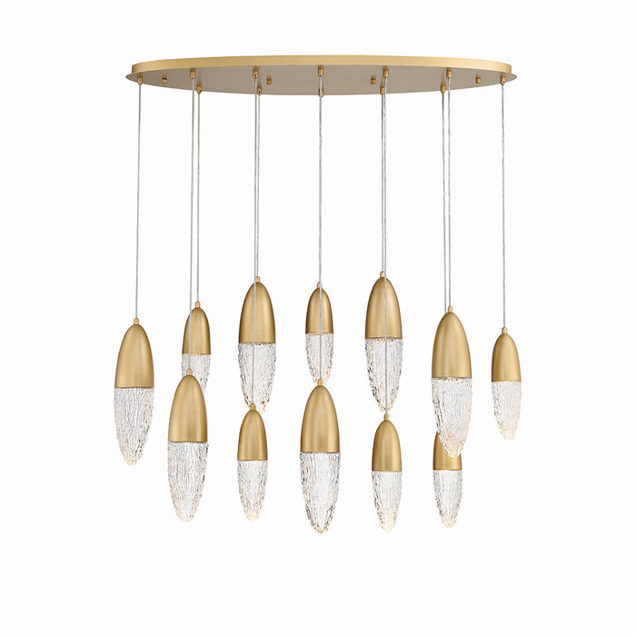 Eurofase 43861-035 12 Light Chandelier, Gold