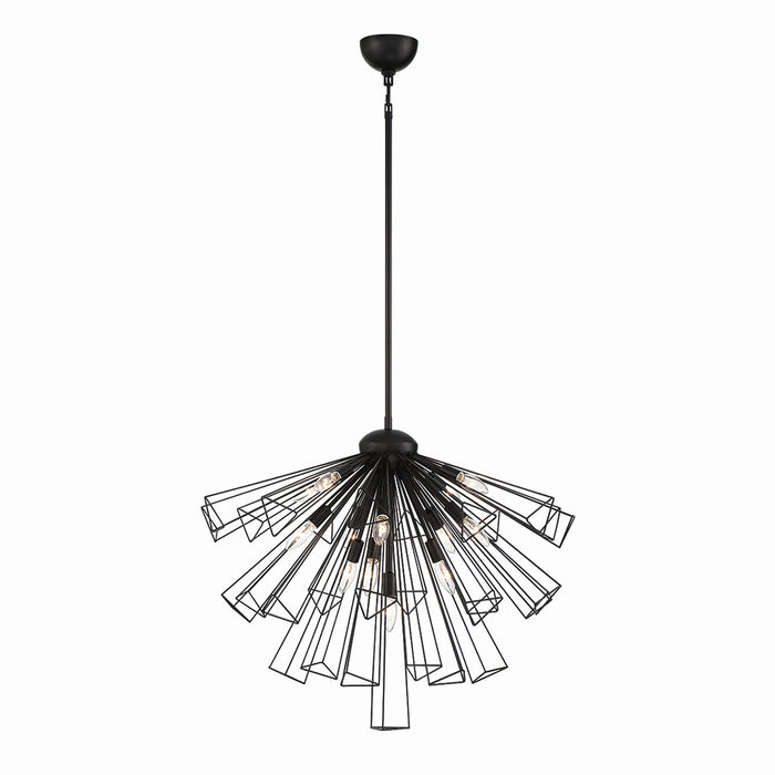 Eurofase 43863-013 13 Light Chandelier, Black