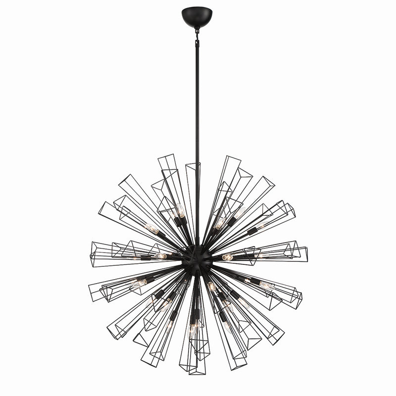 Eurofase 43864-010 29 Light Chandelier, Black