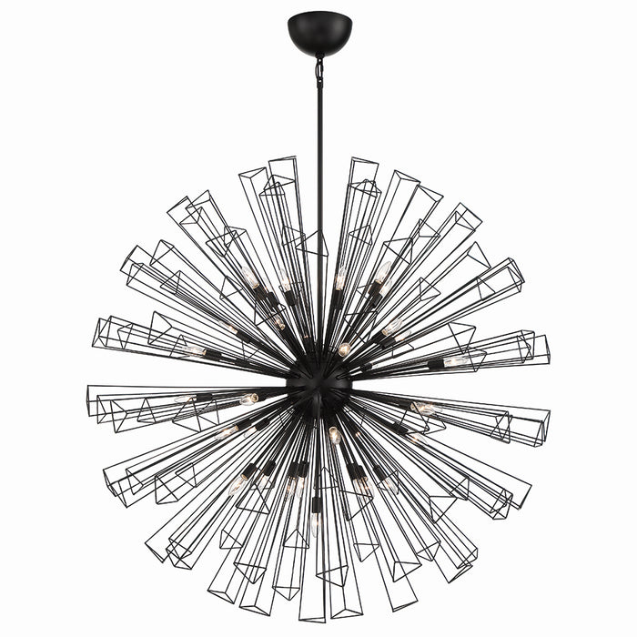 Eurofase 43865-017 35 Light Chandelier, Black