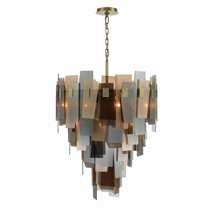 Eurofase 43876-013 19 Light Chandelier, Brass