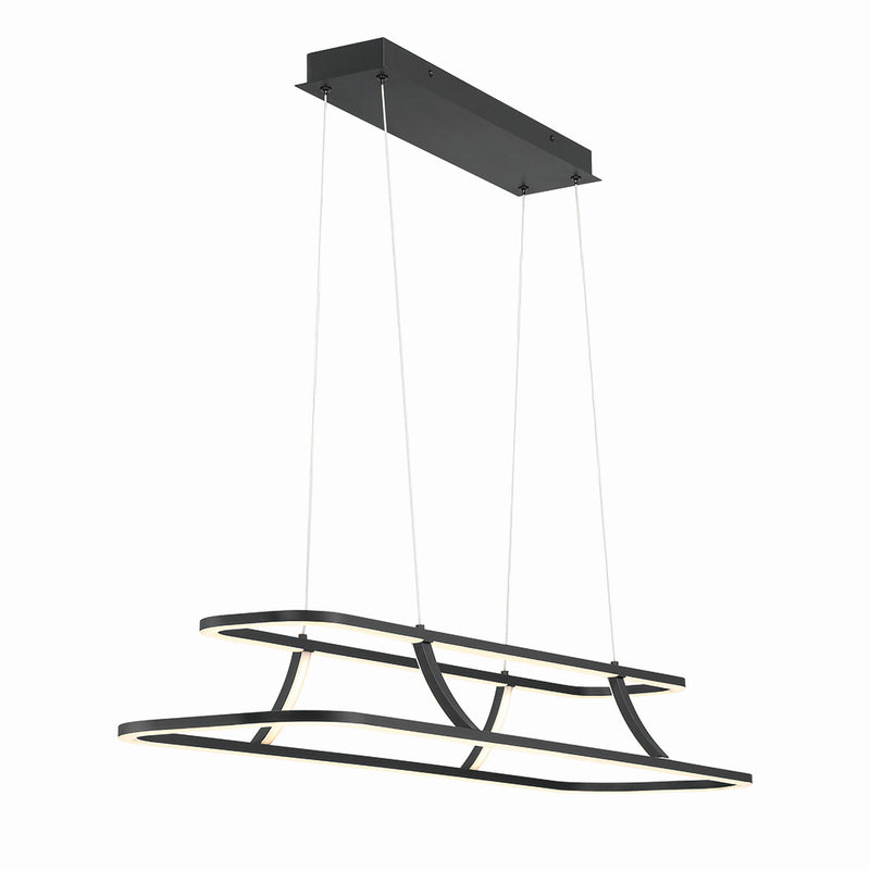 Eurofase 43877-010 LED Chandelier, Black