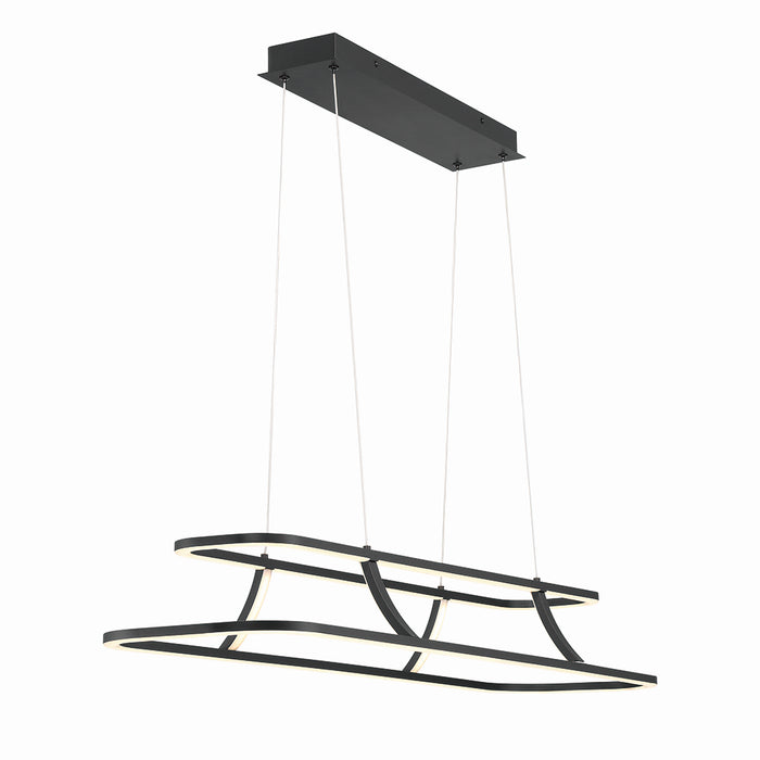 Eurofase 43877-010 LED Chandelier, Black