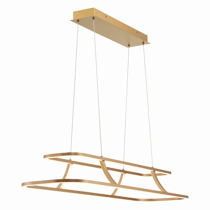 Eurofase 43877-027 LED Chandelier, Gold