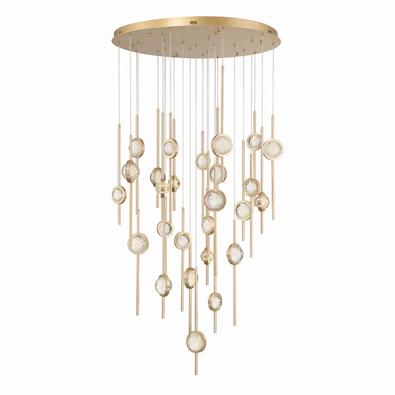 Eurofase 43890-026 LED Chandelier, Gold