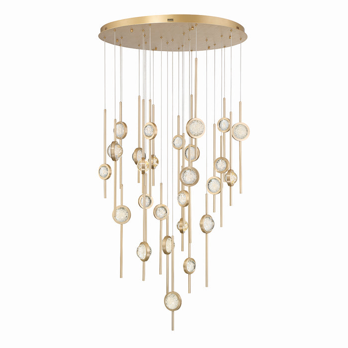 Eurofase 43890-026 LED Chandelier, Gold