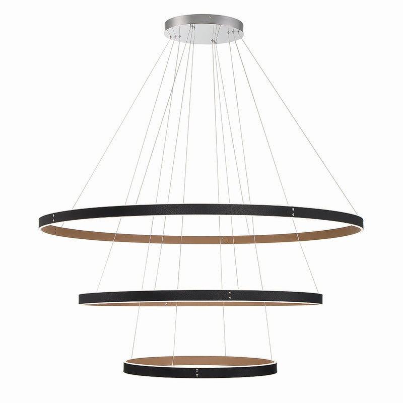 Eurofase 43900-015 LED Chandelier, Black