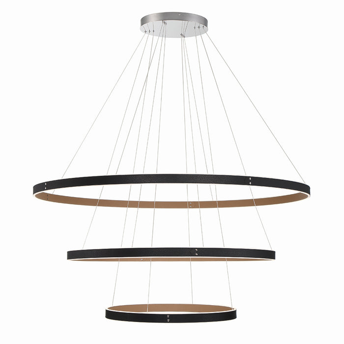 Eurofase 43900-015 LED Chandelier, Black