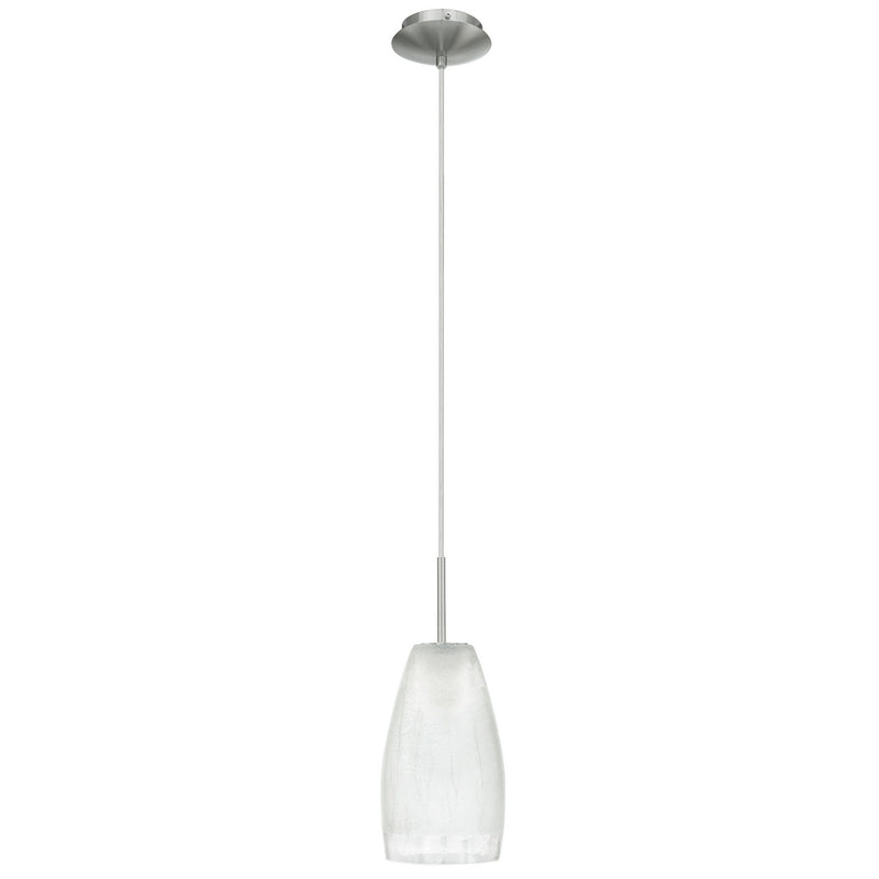 Eglo USA 20599A One Light Pendant, Matte Nickel