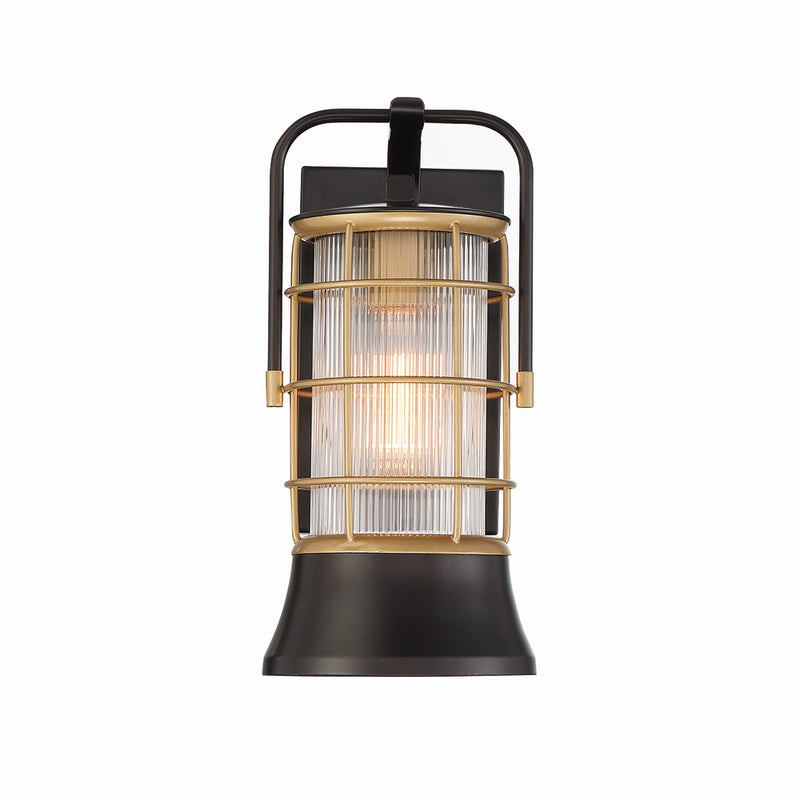 Eurofase 44262-013 One Light Lantern, Gold-Black