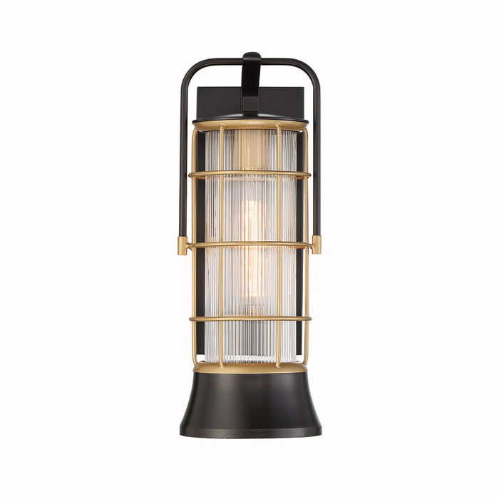 Eurofase 44263-010 One Light Lantern, Gold-Black