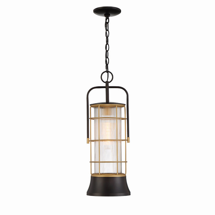 Eurofase 44266-011 One Light Pendant, Gold-Black