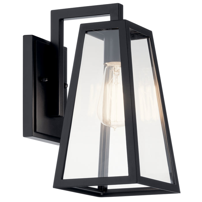 Kichler 49330BK One Light Outdoor Wall Mount, Black