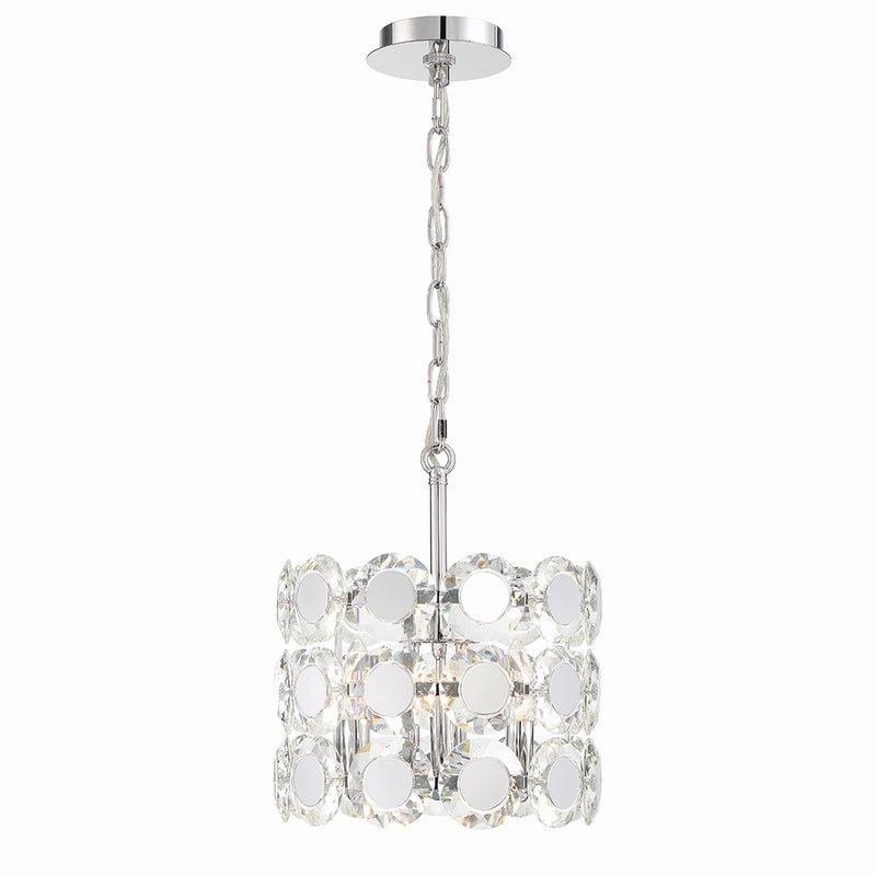 Eurofase 44284-015 Three Light Chandelier, Chrome