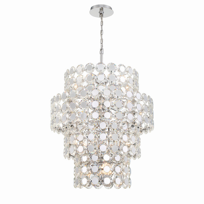 Eurofase 44289-010 24 Light Chandelier, Chrome