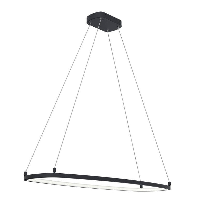 Kichler 84312MBK LED Chandelier, Matte Black