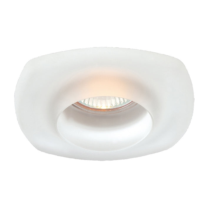 Eurofase TR-G15-13 Trim,3 1/4In,Rounded Sq,Gls, Frost