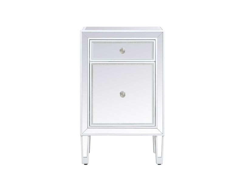 Elegant Lighting MF72035WH Nightstand, White