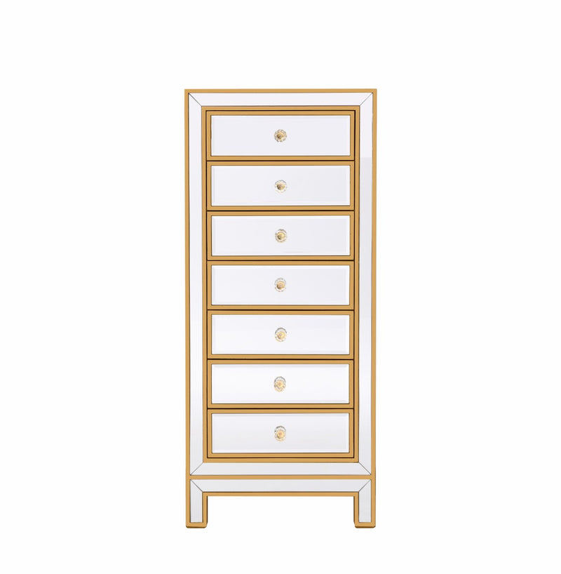 Elegant Lighting MF72047G Lingerie Chest, Antique Gold