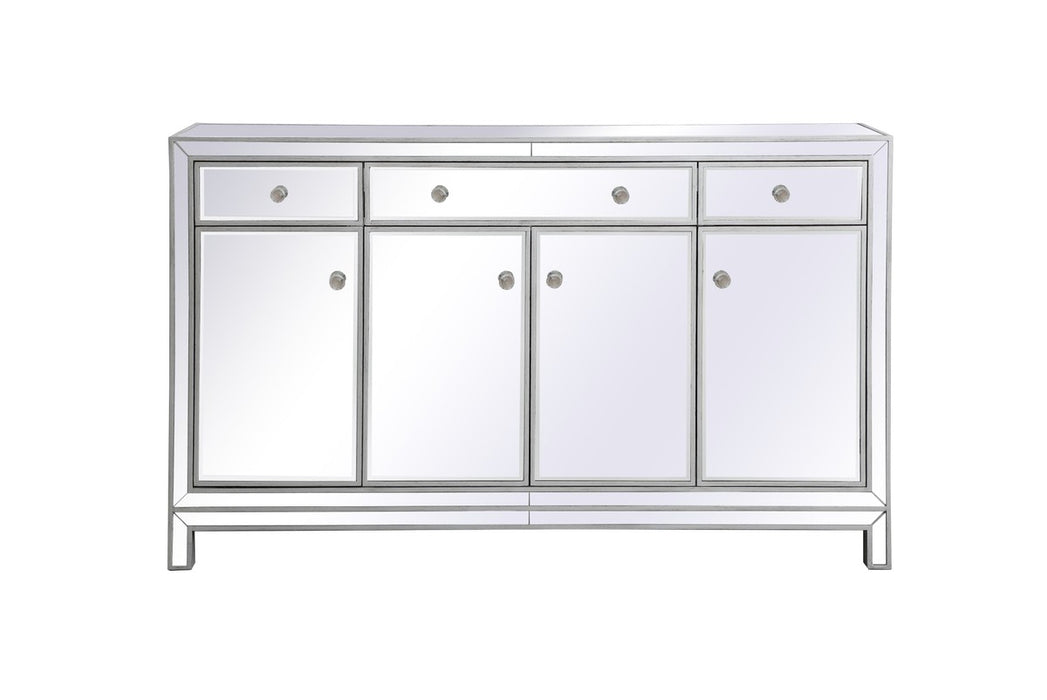 Elegant Lighting MF72060S Credenza, Antique Silver